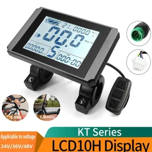 E-bike KT LCD10H 24V/36V/48V LCD Display Screen Panel For KT Controller SM/WP - Picture 1 of 14