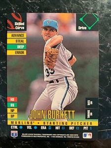 John Burkett 1995 DONRUSS TOP OF THE ORDER Florida Marlins