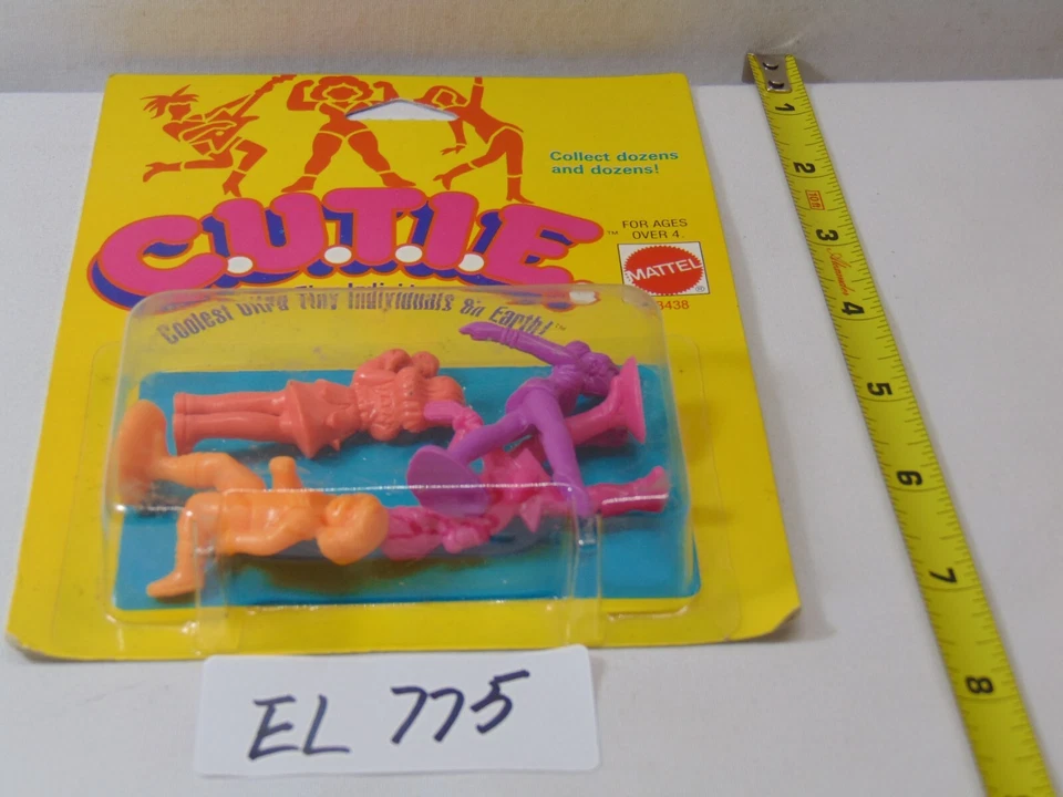 Figuras Mattel Cutie 1986 juguetes miniatura nuevo C.U.T.I.E. 3438 Set #5 Variación Foto 1 de 4