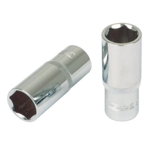 KS TOOLS 918.1260-E 1/2" CHROMEplus Sechskant-Stecknuss, lang, 20mm, auf Hänger - Bild 1 von 2