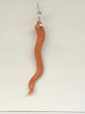 corno corallo Sciacca e argento 925 - Immagine 1 di 4