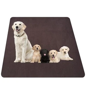 Large Washable Dog Pee Pad for Floor, Reusable Pet Whelping Mat with Fast Abs... - Picture 1 of 7
