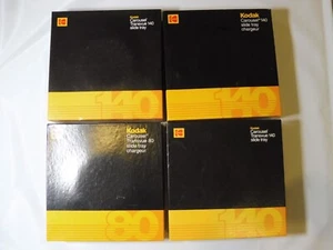 Kodak Slide Carousel 140/80 Slide Trays w Locking Rings Set 4 New Old Stock - Picture 1 of 8