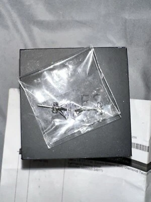 Zales 1/8 CT Sterling Silver Stud Earrings - Brand New, Never Worn - Image 1 of 2