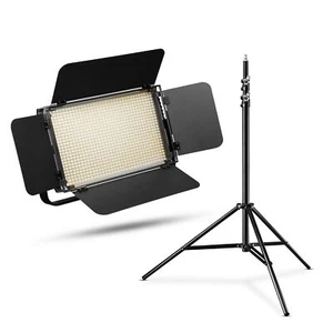 Walimex pro LED Niova 900 Plus Bi Color Lampenstativ Flächenleuchte Videoleucht - Bild 1 von 5