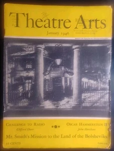 1945 THEATRE ARTS MAGAZINE PYGMALION OENSLAGER DESIGN COVER JOHN WAYNE 05333 - Foto 1 di 24