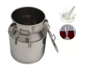 5.3 Gallon 20L Stainless Steel Pail with Sealing Ring for Storing Beer Wine Milk - Picture 1 of 15