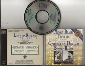 BEETHOVEN Piano Concertos No's 3 & 4 cd Perahia Haitink 1986 CBS No Barcode - Picture 1 of 1