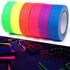 1/6pcs Gaffer UV Fluorescent Tape Self-adhesive Sticker Reactive Dark in Glow Q