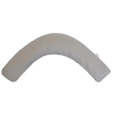 Theraline Das Komfort Stillkissen Dinkel 180 cm inkl. Bezug Jersey grau