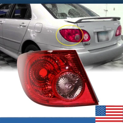 Luz trasera exterior para Toyota Corolla 2003-2008 lámpara de freno lado izquierdo del conductor Foto 1 de 4