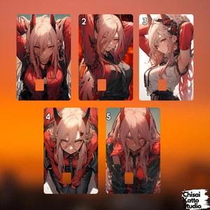 Custom Anime Chainsaw Man - Power Concept Art Credit/Debit Card Skins - Picture 1 of 13