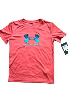 UNDER ARMOUR SHORT SLEEVE t-SHIRT BOYS SIZE 7 7T NEW red . - Picture 1 of 1