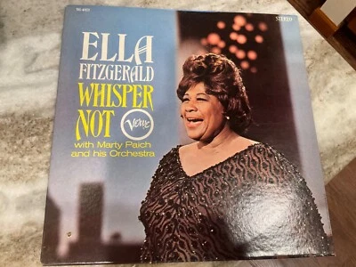 ELLA FITZGERALD LP WHISPER NOT VERVE RECORDS V6-4071 EX/EX 1966 Original Press - Image 1 of 3