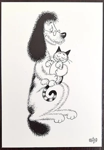 DUBOUT les chiens et chats carte postale (D26) état neuf - Imagen 1 de 1