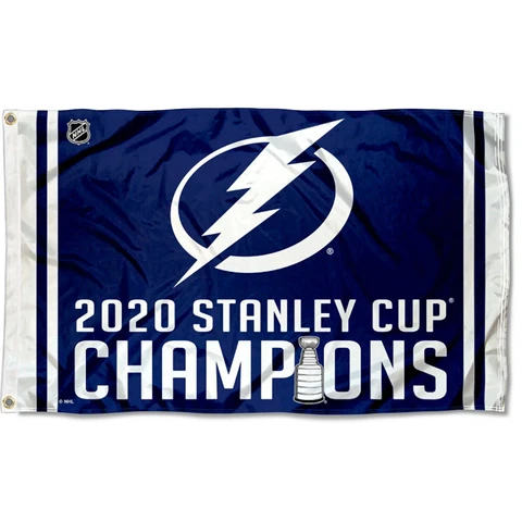 Tampa Bay Lightning 2020 Champions Large Grommet Flag Cover