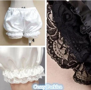 SG23 Adult  Lace Satin Bubble Bloomers Knickers Panties Safety Bridal Underwear - Bild 1 von 7