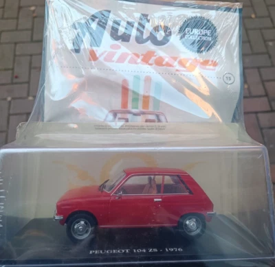 AUTO VINTAGE EUROPE COLLECTION  N.#15 PEUGEOT 104 ZS (1976) 1:24 - Immagine 1 di 4