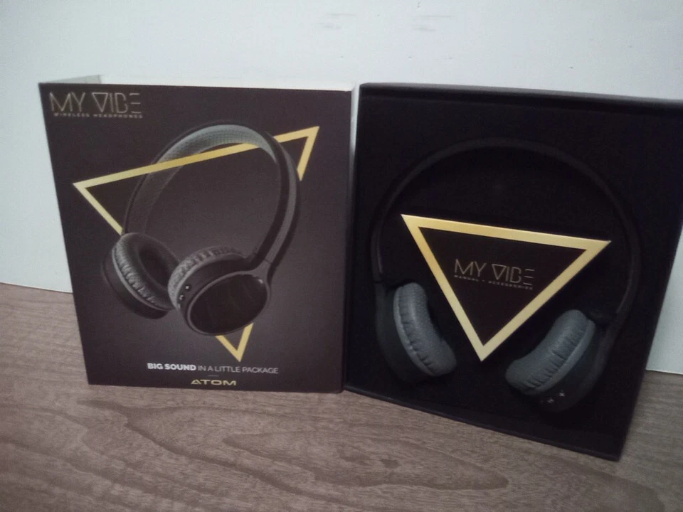 Atom My Vibe Auriculares Inalámbricos Bluetooth Gran Sonido Pequeño Paquete Foto 1 de 1