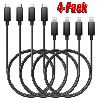 Fast Charger USB C Cable Quick Charging Cord For Apple iPhone iPad 6 7 8 9th Gen - Image 1 of 4