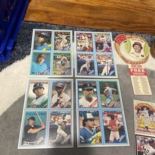 1988 Topps Wax Box Bottom Panel Henderson Nolan Ryan Schmidt Tekulve Plus Extras