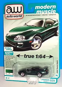 Auto World 2022 Modern Muscle #2 1996 Toyota Supra Deep Jewel Green Pearl - Bild 1 von 3