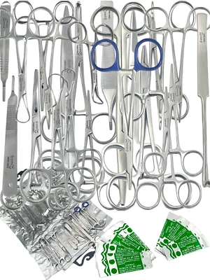 PREMIUM GERMAN 82 PCS GENERAL SURGERY SPAY PACK SURGICAL DENTAL INSTRUMENTS KIT - Image 1 of 4