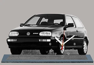 MODELLAUTOS, VOLKSWAGEN GOLF 3 VR6 -06,11,8x 7,8 Zoll mit Uhr - Bild 1 von 1