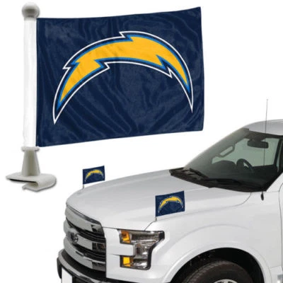 NFL Los Angeles Chargers Embajador Capucha/Bandera de maletero Coche - Juego de dos Foto 1 de 4