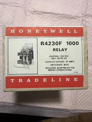 NOS Honeywell R4230F 1000 Tradeline Relay 120V - Image 1 of 4