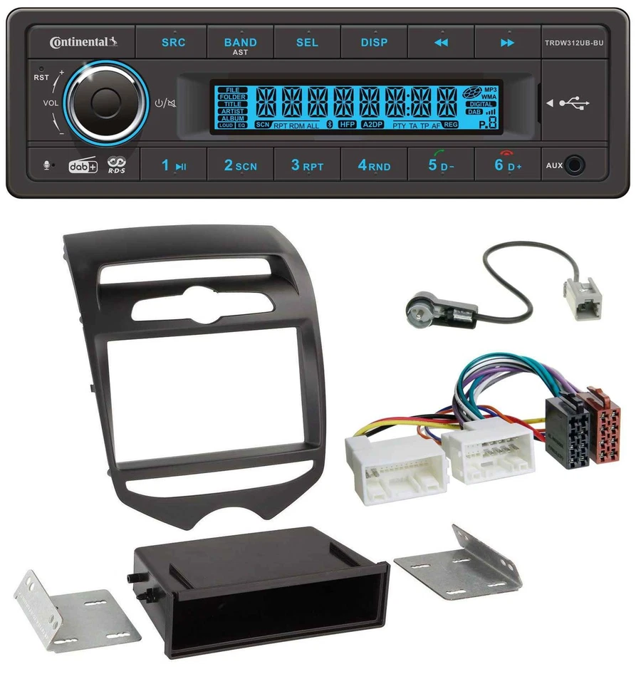 Continental MP3 DAB USB Bluetooth Autoradio für Hyundai ix20 (ab 10) man. Klima - Bild 1 von 4