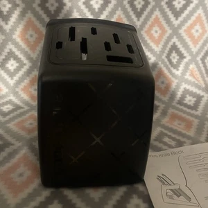 Tupperware U-Series Black Knife Block - Picture 1 of 2