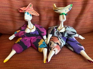 Dos muñecas artísticas cerri piezas esculpidas francesas - Imagen 1 de 20