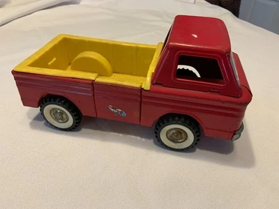 Structo 1960's No. 194 Rampside Pickup Corvair Pressed Steel Vintage Red Yellow - image 1 of 4