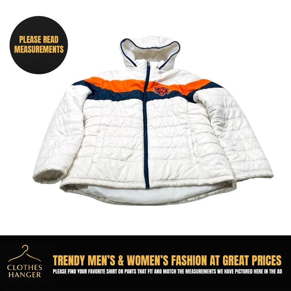 Chaqueta acolchada con cremallera XL para mujer de los Chicago Bears NFL Team Apparel Foto 1 de 4
