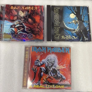 A Real Live One by Iron Maiden Cd 1993, Virtual Xi 1998, Fear Of The Dark 1992 - Picture 1 of 20