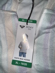 Roxy Girls Hoodie Pull Over Rainbow Girls Size XL 18/20 B86 - Picture 1 of 5