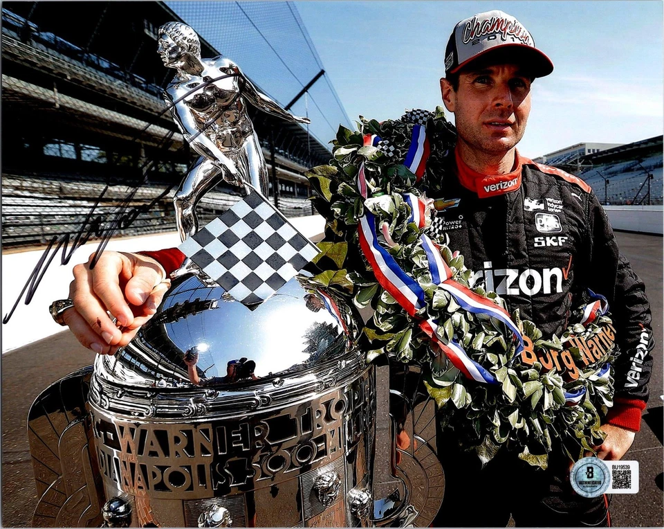 FOTO FIRMADA POR WILL POWER 8X10 BECKETT BAS CERTIFICADO DE AUTENTICIDAD INDY 500 GANADOR 5 Foto 1 de 1