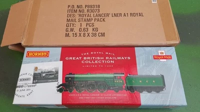 Hornby R3073 Royal Mail LNER Class A1 The Royal Lancer DCC Ready, Ltd Edn Unused - Image 1 of 4