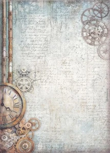 Papel de arroz Stamperia A4 para decoupage - ''Master of Magic Clock'' - Encantador S - Imagen 1 de 1