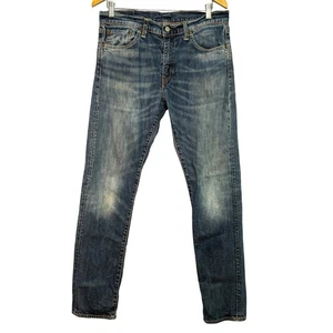 Levi's 511 Slim Jeans Men W33 L34 Medium Wash Distressed Fade Denim Pants - Picture 1 of 7