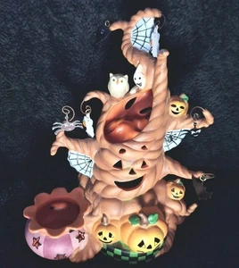 Retired PartyLite HAUNTED TEALIGHT TREE Candle Holder Halloween Decor 2009 P9065 - Picture 1 of 16
