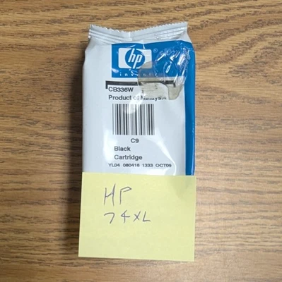 Картридж чернильный подлинный HP 74XL черный высокая текучесть октябрь 2009 г. CB336W - Изображение 1 из 2