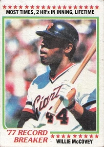 Topps Willie McCovey #3 1978, en muy buen estado (bordes) - Imagen 1 de 2