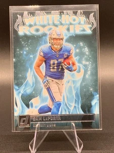 2023 Panini Donruss Football White Hot Rookies Sam LaPorta #WHR-6 Lions RC - Picture 1 of 2