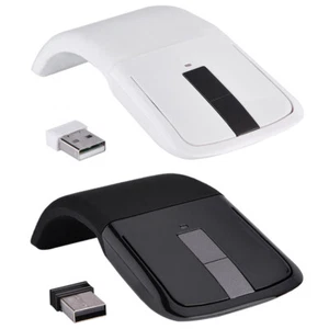 2.4GHz Foldable Wireless Arc Touch Mouse Mice USB Receiver For Pc NoteBook BST - Picture 1 of 11