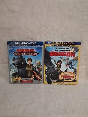 How To Train Your Dragon Blu-ray/DVD Lot With Slipcovers - Image 1 of 4