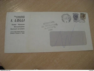 Bologna Ferrovia 1977 Sconosciuto Alla Mittente Cancel I. Lolli Merce Cover - Foto 1 di 1