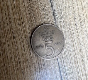 DDR 20 JAHRE GEDENKMÜNZE  5MARK 1969 - Bild 1 von 4
