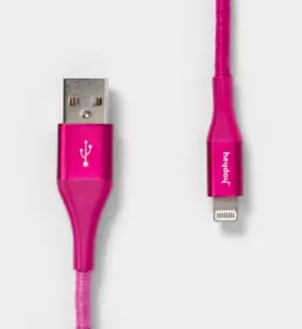 Heyday 6ft iPhone/Ipad Charging Cable to USB-C-CORAL PINK / OMBRE - Picture 1 of 4